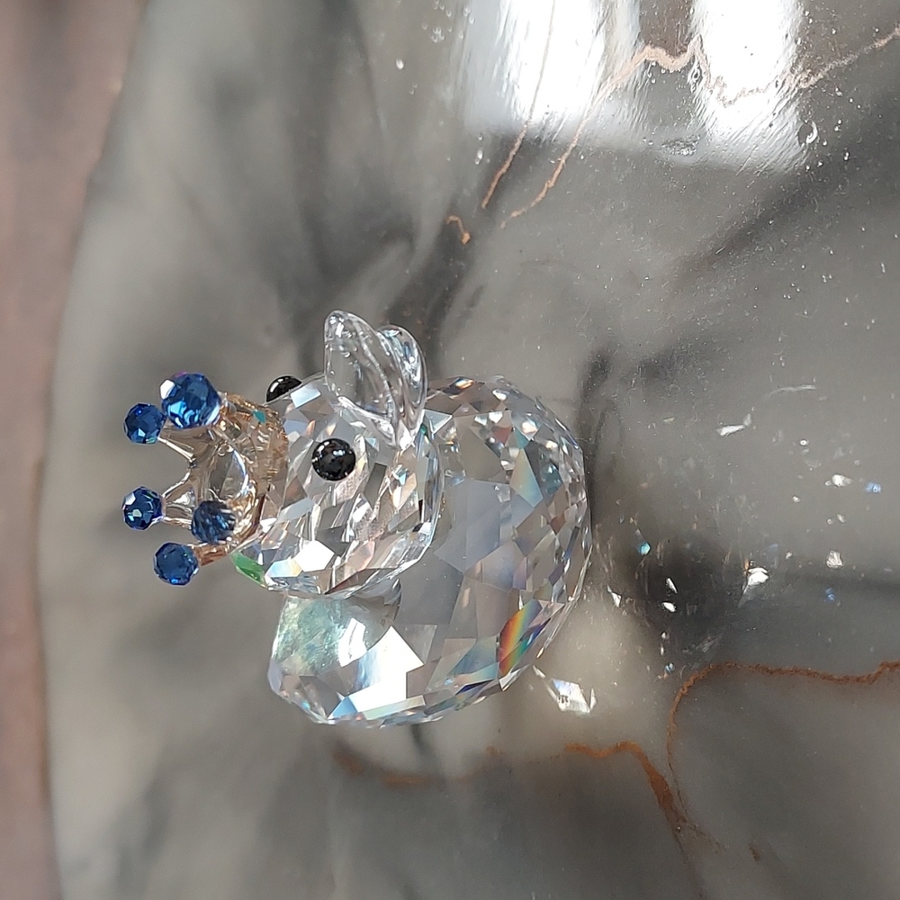 Authentic Swarovski Crystal Duck Figurine